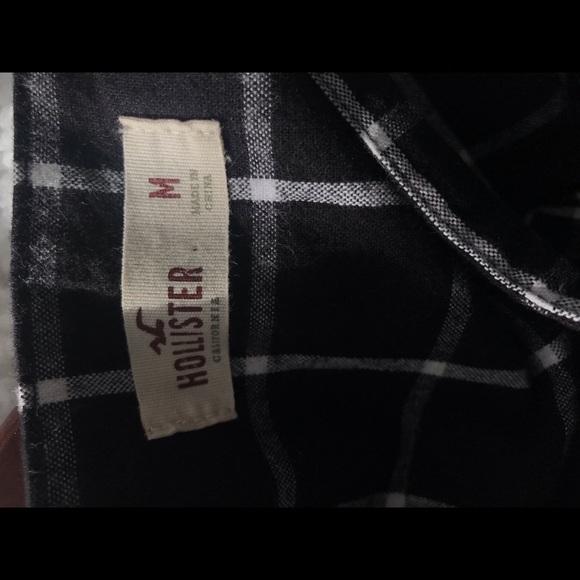 Hollister black gingham dress. Size Medium - Picture 3 of 3